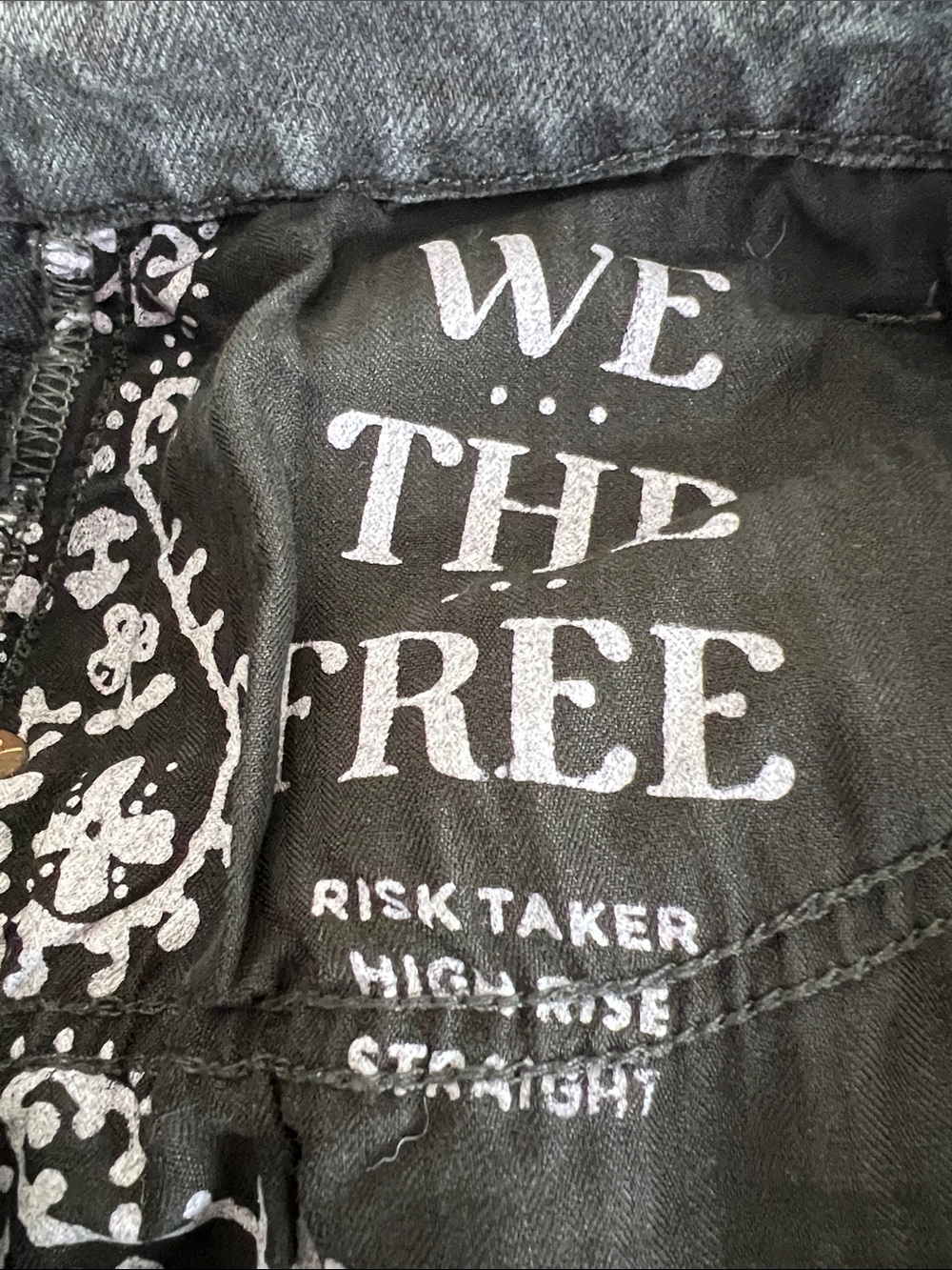 We The Free Risk Taker High Rise Straight Size 30 - Picture 8 of 9